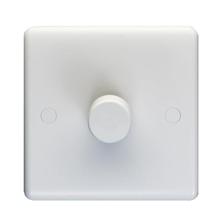 Eurolite Switches White Enhance White Plastic 1 Gang Dimmer - White