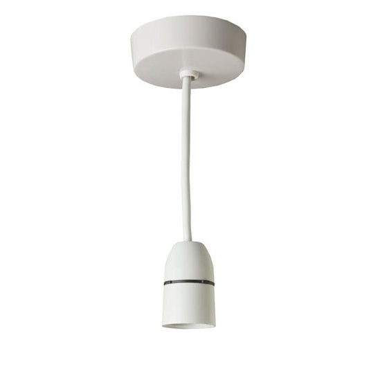 Eurolite Switches White Enhance White Plastic Bc Pendant Short Skirt 6Inch - White