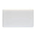 Eurolite Switches White Enhance White Plastic Double Blank Plate - White