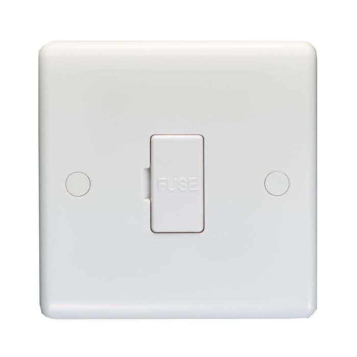 Eurolite Switches White Enhance White Plastic Unswitched Fuse Spur - White