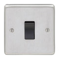 Eurolite Switches Satin Stainless Steel Stainless steel 1 Gang Switch - Satin Stainless Steel