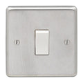 Eurolite Switches Satin Stainless Steel Stainless steel 1 Gang Switch - Satin Stainless Steel