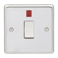 Eurolite Switches Polished Stainless Steel Stainless steel 20Amp Switch With Neon Indicator - Polished Stainless Steel