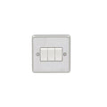 Eurolite Switches Satin Stainless Steel Stainless steel 3 Gang Switch - Satin Stainless Steel