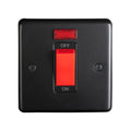 Eurolite Switches Matt Black Stainless steel 45Amp Switch With Neon Indicator - Matt Black