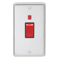 Eurolite Switches Polished Stainless Steel Stainless steel 45Amp Switch With Neon Indicator - Polished Stainless Steel