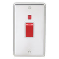 Eurolite Switches Polished Stainless Steel Stainless steel 45Amp Switch With Neon Indicator - Polished Stainless Steel