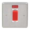Eurolite Switches Satin Stainless Steel Stainless steel 45Amp Switch With Neon Indicator - Satin Stainless Steel