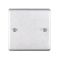 Eurolite Switches Satin Stainless Steel Stainless steel Single Blank Plate - Satin Stainless Steel