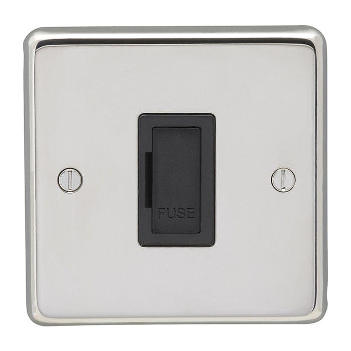 Eurolite Switches Polished Stainless Steel Stainless steel Unswitched Fuse Spur - Polished Stainless Steel