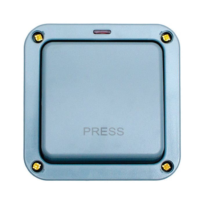 Eurolite Switches Grey Utility 1 Gang Switch - Grey