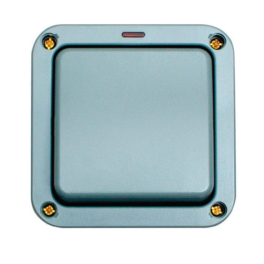 Eurolite Switches Grey Utility 1 Gang Switch - Grey