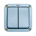 Eurolite Switches Grey Utility 2 Gang Switch - Grey