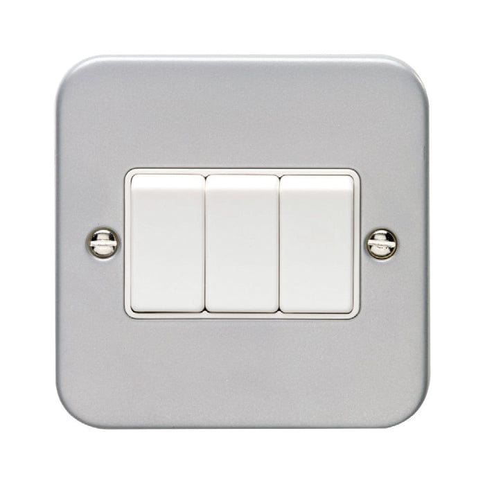 Eurolite Switches Grey Utility 3 Gang Switch - Grey
