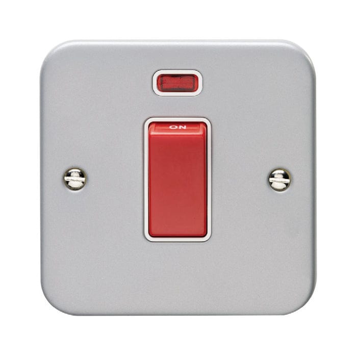 Eurolite Switches Grey Utility 45Amp Switch With Neon Indicator - Grey