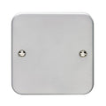 Eurolite Switches Grey Utility Single Blank Plate - Grey