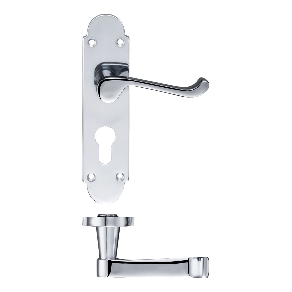 Oxford Lever Euro Lock (47.5mm c/c) Furniture - 170 x 42mm