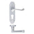 Lever Euro Lock / Satin Chrome