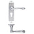Lever Euro Lock - Short Plate / Satin Chrome