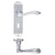 Lever Lock - Short Plate / Satin Chrome