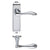 Lever Latch - Short Plate / Polished Chrome