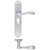 Lever Euro Lock - Long Plate / Satin Chrome