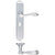 Lever Lock - Long Plate / Satin Chrome