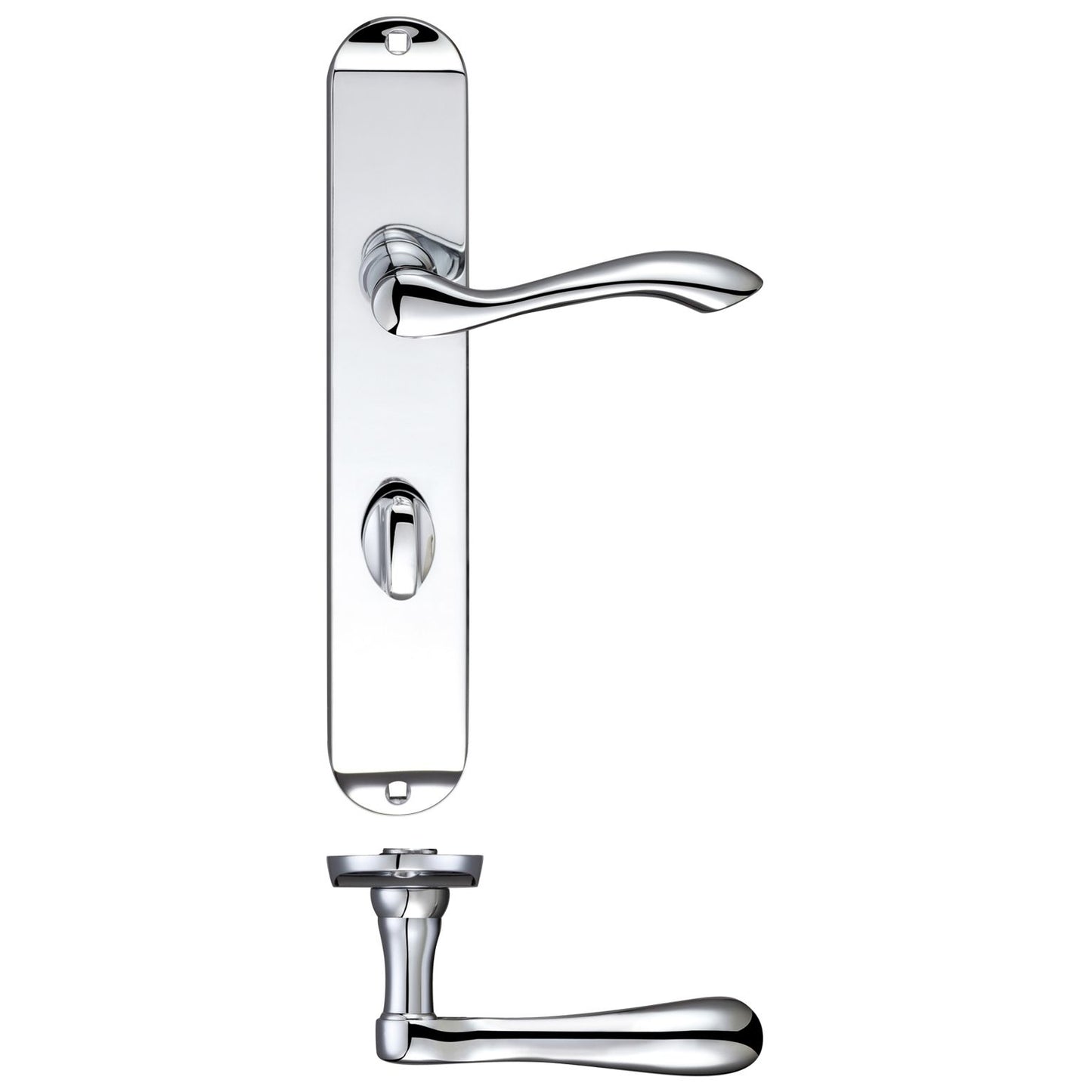 Arundel Lever Bathroom (57mm c/c) Furniture - Long Plate    245 x 42mm