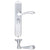 Lever Bathroom - Long Plate / Satin Chrome