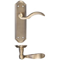 Winchester Lever on Backplate Lever Latch Florentine Bronze Love Handles uk