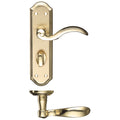 Winchester Lever on Backplate Lever Bathroom Polished Brass Love Handles uk