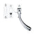 Standard Bulb End / Polished Chrome