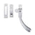 Offset Bulb End / Satin Chrome