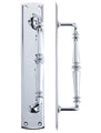 Zoo Hardware Pull Handle on Backplate — Polished Brass