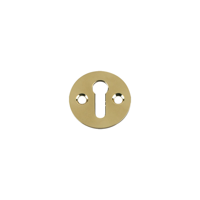 Std. Key Profile Victorian Escutcheon - 32mm Dia / Brass