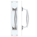 Cast Brass Pull Handle with Backplate