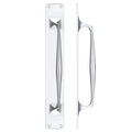 Cast Brass Pull Handle with Backplate