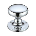 Mushroom Mortice Knob Furniture 62.5mm Rose dia.