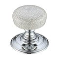 Porcelain Mortice Knob on Round Rose - Face Fix