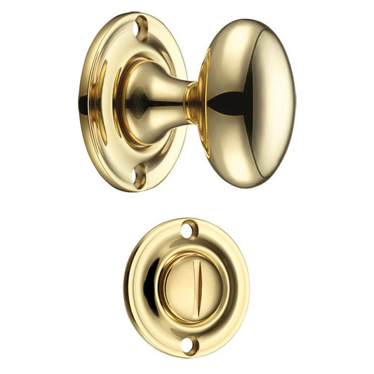 Oval Thumb Turn with Coin Release - 5mm spindle Polished Brass 38mm x 22mm 42mm Love Handles uk