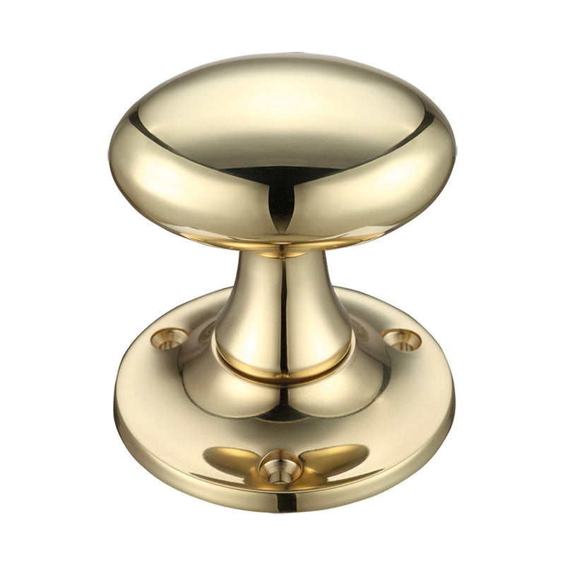 Oval Mortice Knob Furniture - 60mm Rose Diameter