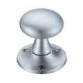 Mushroom Mortice Knob Furniture 60mm Rose dia.