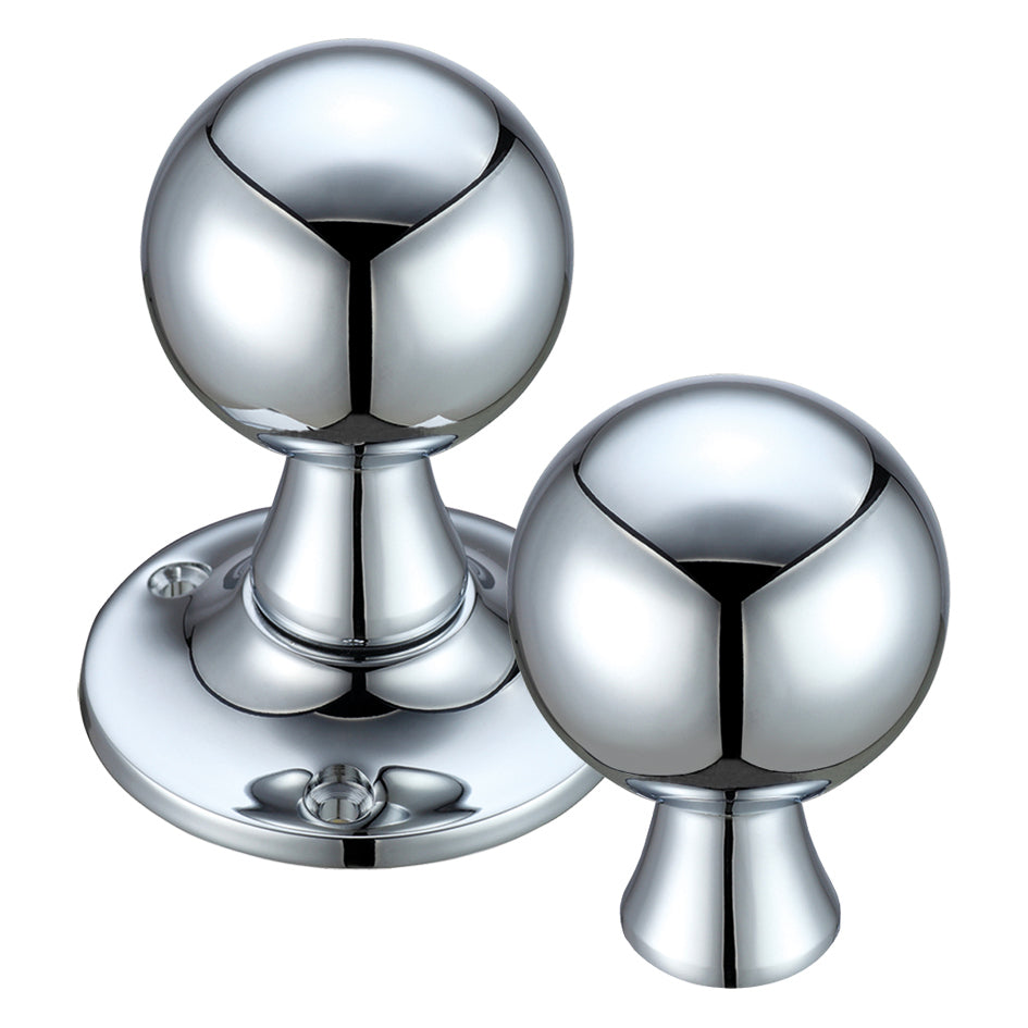 Ball Mortice Knob Furniture  60mm Rose dia.