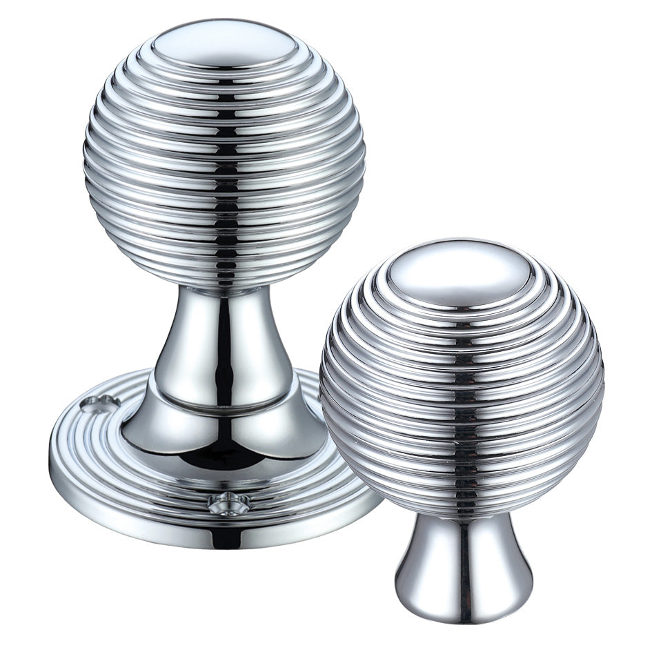 Queen Anne Mortice Knob Furniture - 60mm Rose Dia