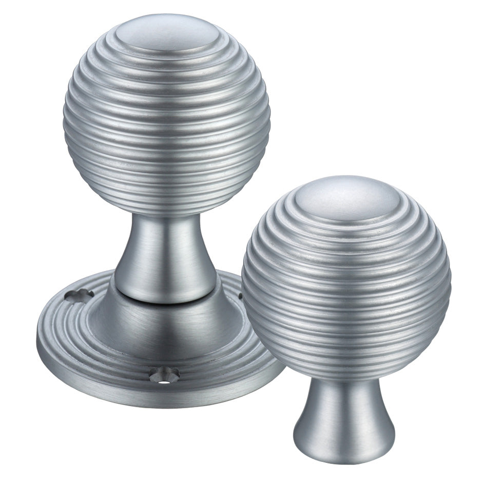 Queen Anne Mortice Knob Furniture - 60mm Rose Dia