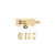 75mm x 30mm / Polished Brass