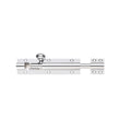 Zoo Hardware Architectural Barrel Bolt in polished chrome, featuring a cylindrical handle and a sliding bolt mechanism, designed for securing doors and gates.