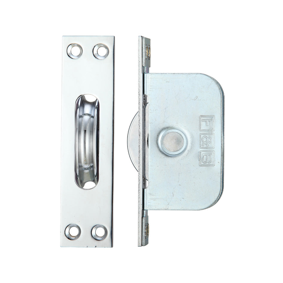 Brass Ball Bearing Pulleys - 2 1/4" Square Forend