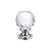 25mm / Polished Chrome / White Glass