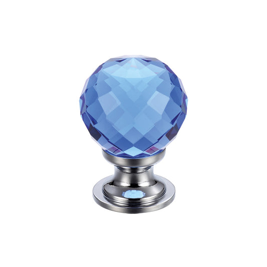 Glass Ball Cabinet Knob – Facetted